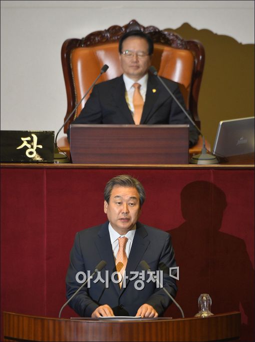 [포토]김무성, 교섭단체 대표연설