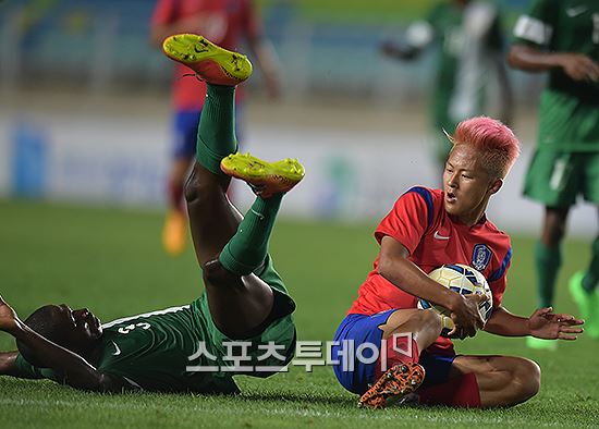 한국, 수원컵서 나이지리아와 1대1 무승부…'아쉬운 조직력'