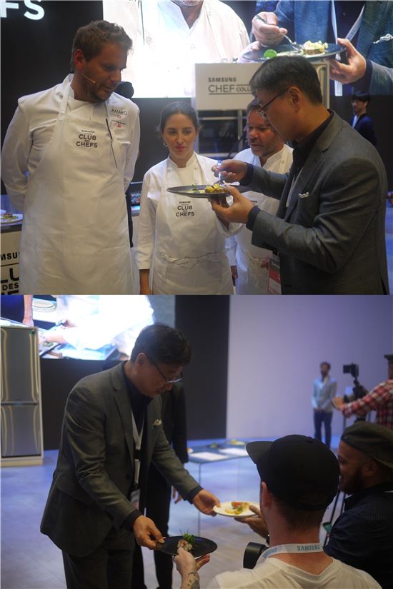 [IFA 2015]삼성전자 셰프컬렉션, '시네드셰프' 행사…윤부근 사장 "요리를 향한 열정 느껴봐"