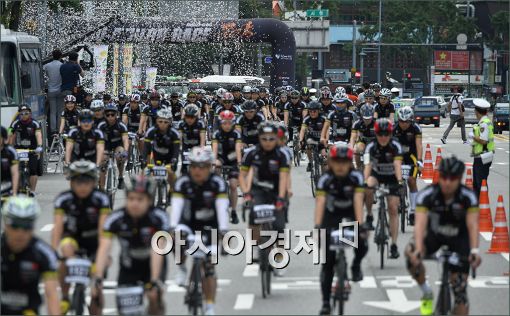 [포토]도심에서 열리는 듀애슬론 대회