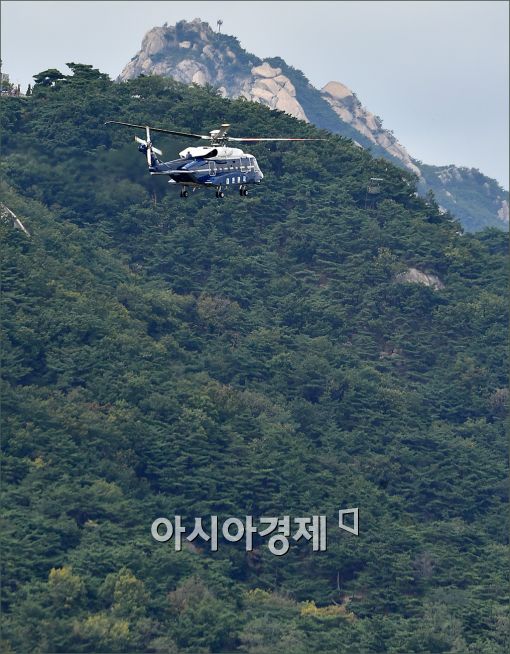 [포토]청와대 향하는 헬기