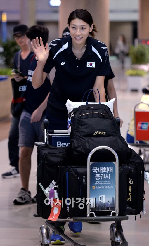 [포토]김연경, '배구 월드컵 마치고 귀국했어요'