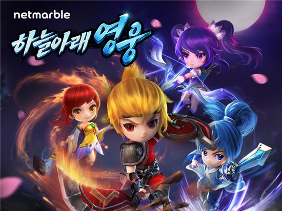 넷마블, 모바일 액션RPG '하늘아래영웅' 사전예약 시작
