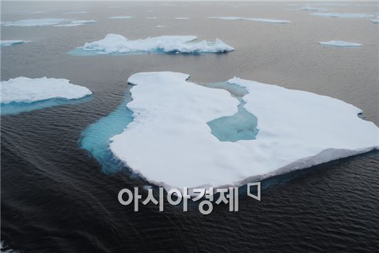점점 녹아 없어지는 북극의 해빙. [사진=아시아경제DB]