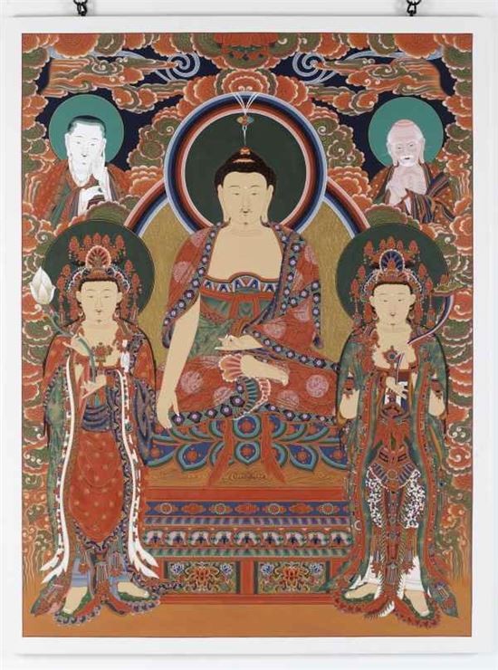 국립무형유산원장상 - 송광사 응진당 석가모니후불탱 (정일오 작)