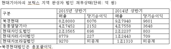 부메랑이 된 현대기아차의 브릭스 투자