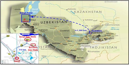 가스公 우즈벡 수르길 가스전 내달 상업생산 돌입