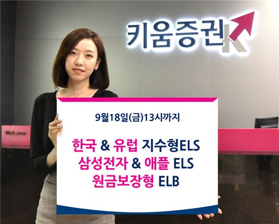 키움證, ELS·ELB 3종 신규 출시