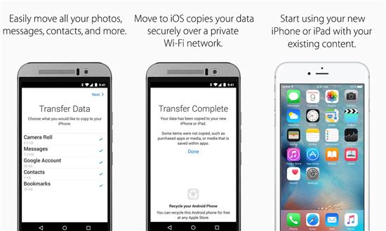 애플, 안드폰 속 개인 정보 아이폰으로 보내주는 앱 출시