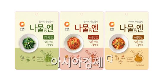 대상 청정원, 나물 전용 양념 '나물&엔' 출시
