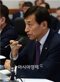 [포토]답변하는 이주열 한국은행 총재 