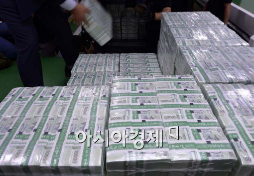 [포토]한국은행, 추석자금 시중은행에 공급 