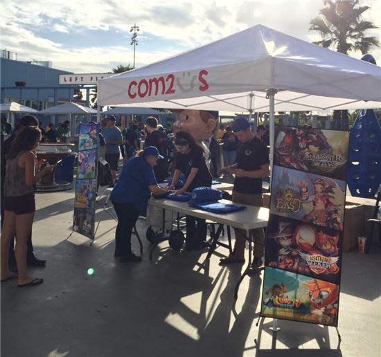 컴투스, LA다저스 홈구장에서 게임 프로모션 진행