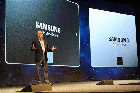 삼성전자가 지난해 호텔신라에서 개최한 '2015 삼성 SSD 글로벌 서밋'.