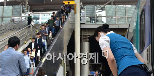 [포토]"고향 잘 다녀오세요"