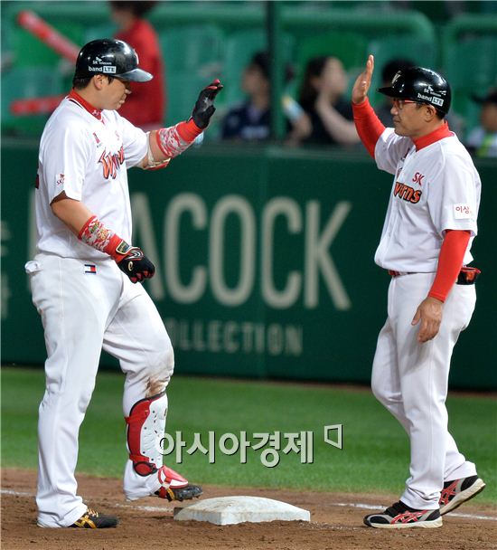 [포토]정상호, '역전 1타점 적시타'