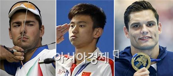 사진 왼쪽부터 이탈리아 네스폴리 상병, 중국 닝쩌타오 소위, 프랑스 마나우두 상병