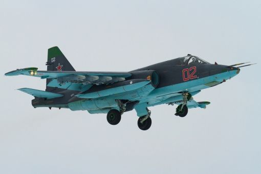 러시아가 시리아에 파견한 수호이 25 근접 지원 전투기