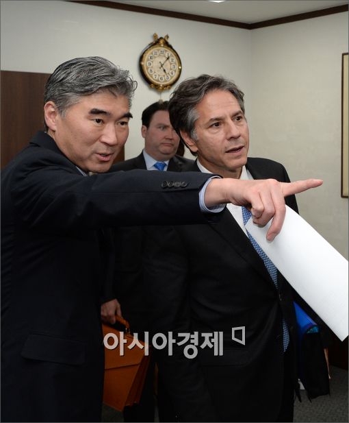[포토]통일부 찾은 블링큰 미 부장관