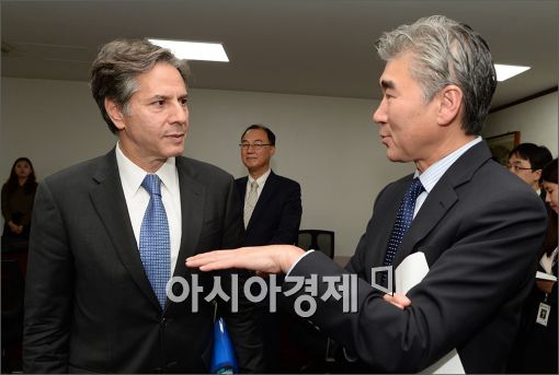 [포토]통일부 찾은 블링큰 미 부장관
