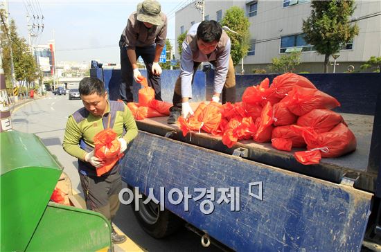 [포토]광주시 북구, 설해대책 제설함 정비