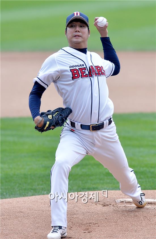 [포토]장원준, '준PO 2차전 선발은 바로 나'