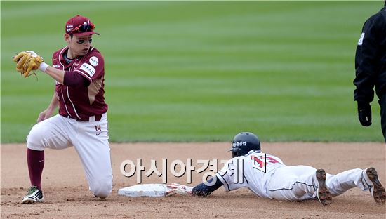 [포토]서건창, '벌써 왔어?'