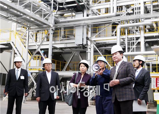 이낙연 전남도지사, 일본 오카야마현 마니와시와 바이오매스타운 방문