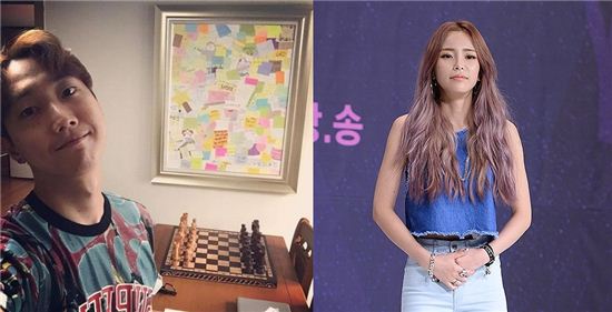 크루셜스타(왼쪽), 헤이즈(오른쪽) / 사진=크루셜스타 인스타그램, 스포츠투데이DB