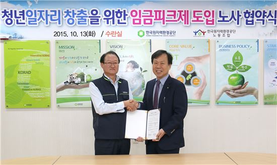 원자력환경공단, 임금피크제 도입 합의