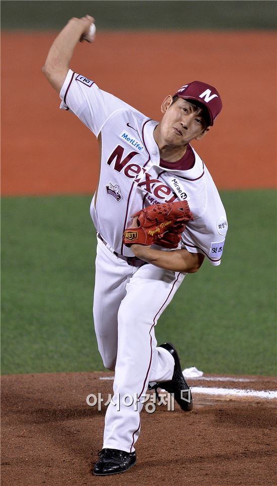 [포토]양훈, '반드시 이겨야 하는 경기'
