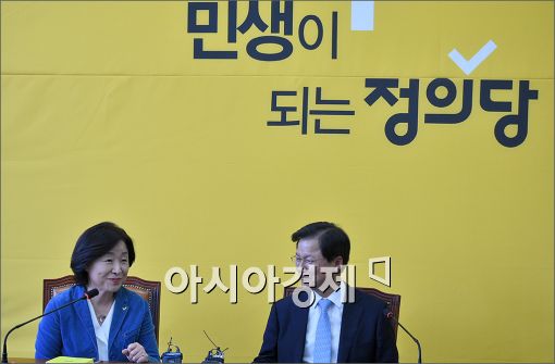 [포토]현안 논의하는 심상정·천정배