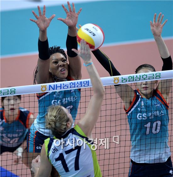 [포토]캣벨, '블로킹으로 막아주마'