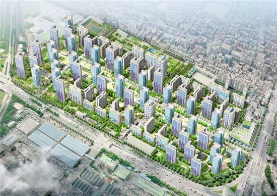 국내 최대 규모 재건축으로 불리는 서울 송파 가락시영 아파트 조감도