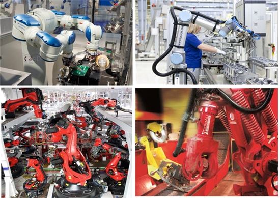 산업현장에서 활용중인 제조용로봇(참고사진)