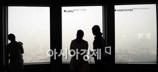 [포토]'뿌연 하늘'