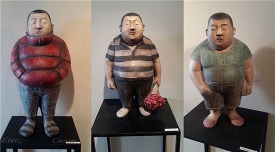 김원근 作, '봄' '프로포즈' '파티'