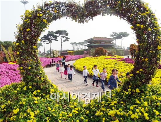 [포토]국화 하트속으로 