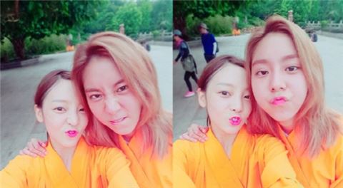 '주먹쥐고 소림사' 구하라, 유이와 다정다감 '케미' 뽐내…"기 싸움은 없다"