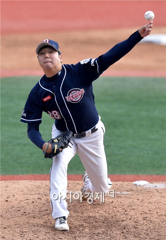 [포토]장원준, '한국시리즈를 향해!'