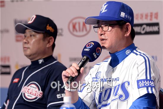 [포토]류중일 감독, '심창민·차우찬이 키플레이어'