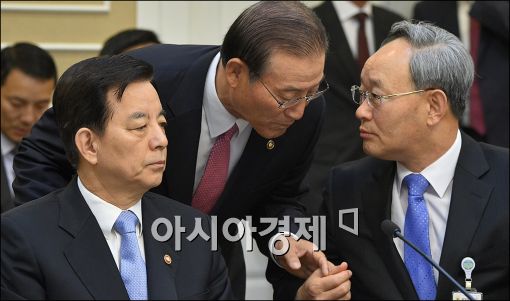 [포토]보고 받는 한민구 장관