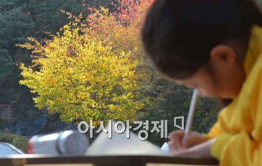 [포토]원고지에 가을을 담다 