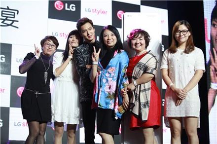 28일 중국 광저우 샹그리라 호텔에서 열린 'LG 스타일러와 함께하는 이민호 디너쇼'