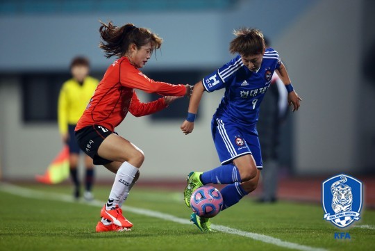 이천대교와 현대제철 경기 장면[사진=대한축구협회 제공]