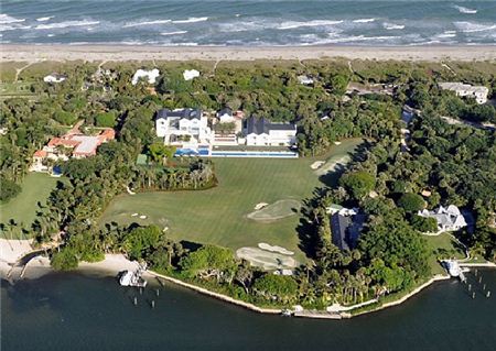 타이거 우즈의 미국 플로리다주 주피터아일랜드 621억원짜리 저택. 