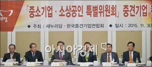 [포토]중소상공인 만나는 김무성 대표