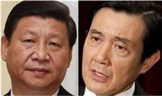 ▲시진핑 중국 국가주석(왼쪽)·마잉주 대만 총통
