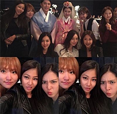 제시, 한그루 결혼식 방문해 '인증샷'…'진짜 사나이' 멤버들 의리 확인