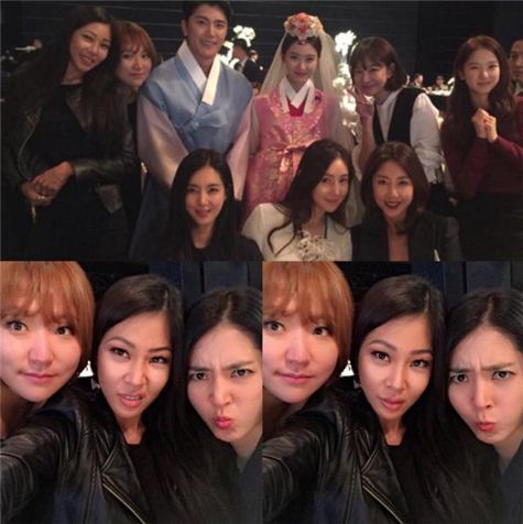 한그루 결혼식에 참석한 MBC '일밤-진짜 사나이' 출연진들. 사진=제시 인스타그램 화면 캡처
